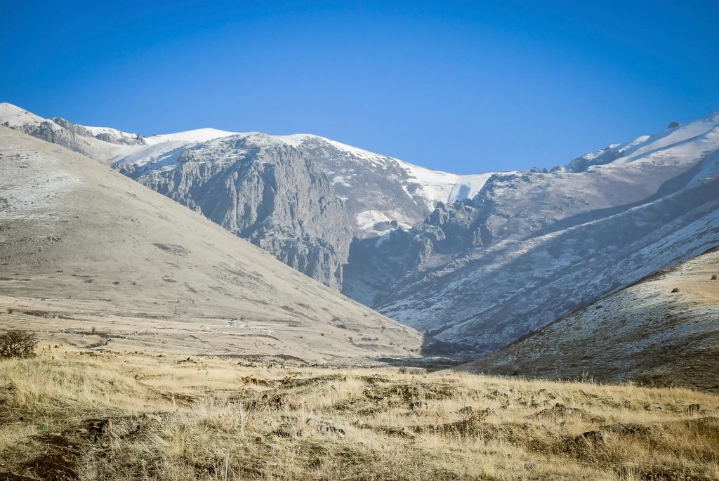 The mountains behind the property